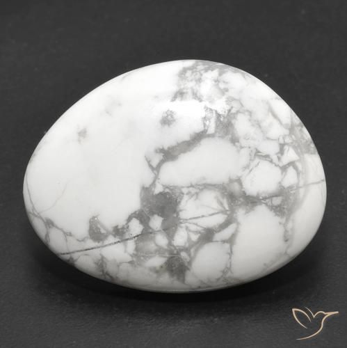16.57ct Naturel Blanc grisâtre Howlite, Fantaisie, Opaque