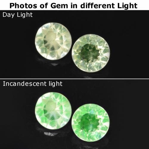 Achetez naturel 0,19ct vert opale hyalite gems, coupe roude, en provenance mexique chez gemselect. en stock, livraison internationale!