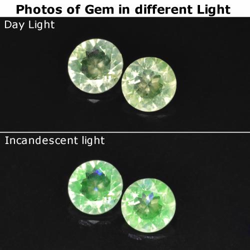 Achetez naturel 0,22ct vert opale hyalite gems, coupe roude, en provenance mexique chez gemselect. en stock, livraison internationale!