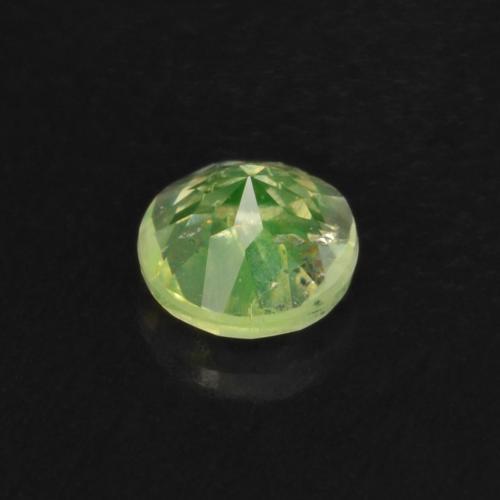 Opale hyalite Vert clair naturelle Coupe roude, 0.09 ct, Translucide