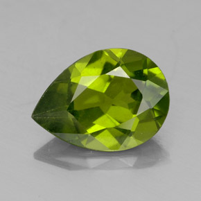 Idocrase vert naturelle en forme de poire, 1,83 ct, VS-SI
