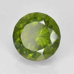 Idocrase Forêt verte naturelle Coupe roude, 1.58 ct, VS
