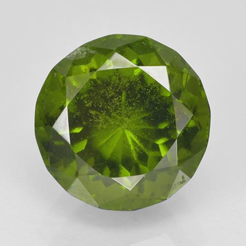 Idocrase vert naturelle coupe roude, 2,23 ct, VS
