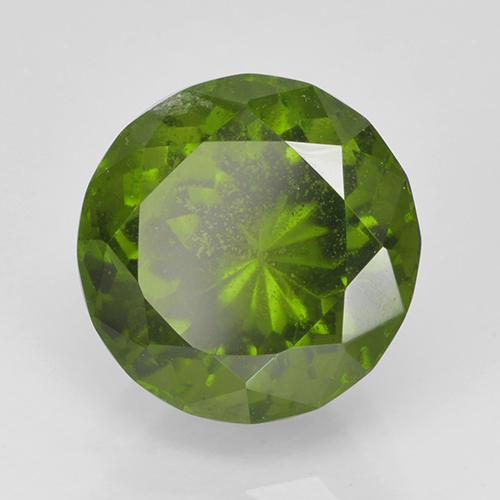 Idocrase vert naturelle coupe roude, 2,23 ct, VS