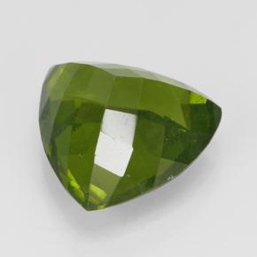 Idocrase Olive verte naturelle Trillion, 3.40 ct, VS