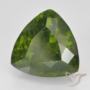Idocrase Vert algues marines naturelle Trillion, 5.45 ct, VS