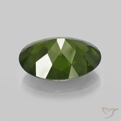 Idocrase Vert algues marines naturelle ovale, 6.65 ct, VS