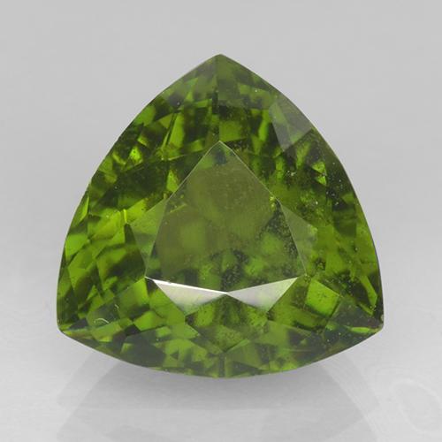 Idocrase Vert algues marines naturelle Trillion, 4.20 ct, VS