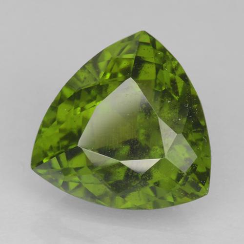 Idocrase Vert algues marines naturelle Trillion, 4.20 ct, VS