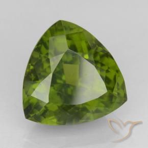 Idocrase Vert moyen naturelle Trillion, 5.16 ct, VS