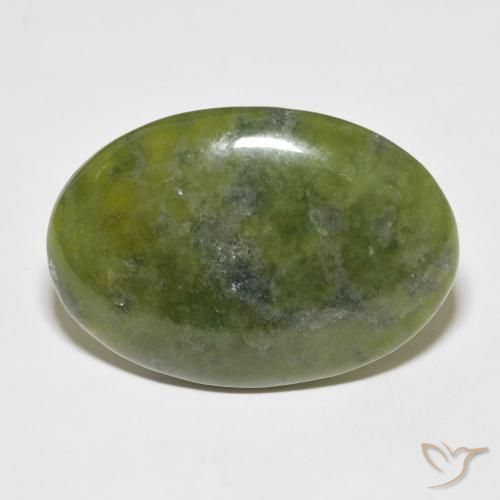 41.27ct Naturel Vert moyen Idocrase, ovale, Opaque