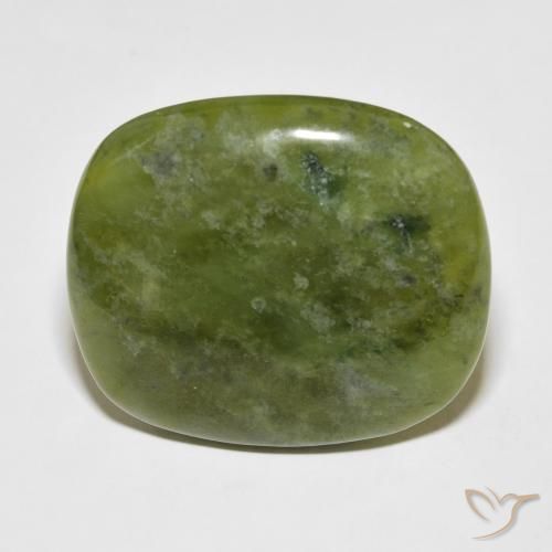 45.31ct Naturel Vert terre Idocrase, Coussin, Opaque