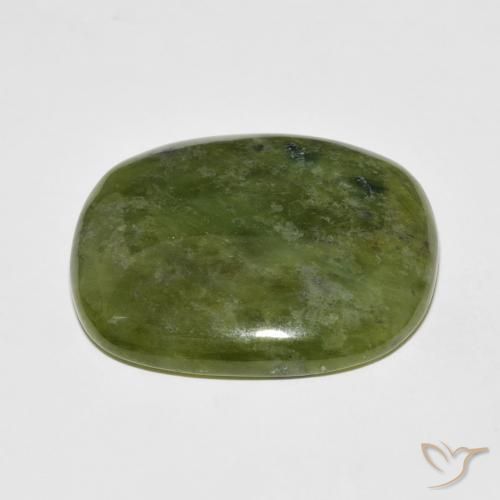 Idocrase Vert terre naturelle Coussin, 45.31 ct, Opaque