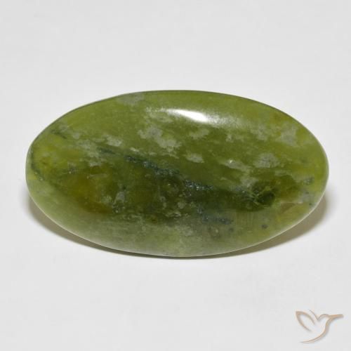 38.90ct Naturel Vert terre Idocrase, ovale, Opaque