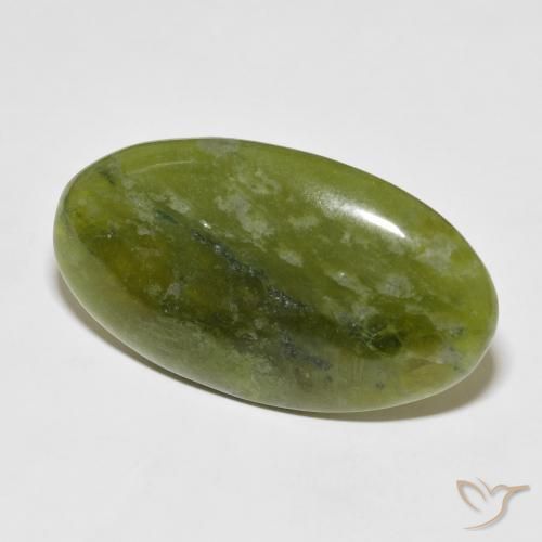 Idocrase Vert terre naturelle ovale, 38.90 ct, Opaque