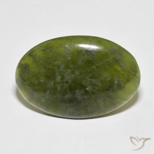 39.68ct Naturel Vert terre Idocrase, ovale, Opaque