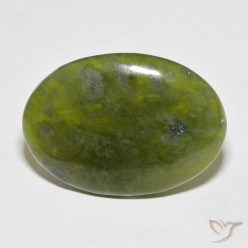39.90ct Naturel Vert moyen Idocrase, ovale, Opaque
