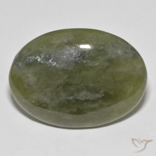 34.32ct Naturel Vert chaud Idocrase, ovale, Opaque