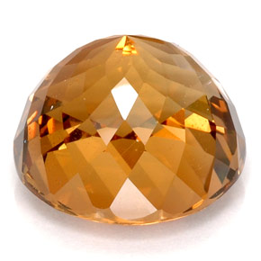 Topaze impériale orange naturelle coupe roude, 45,11 ct, VVS