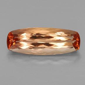 Topaze impériale Orange moyen naturelle Coussin, 7.13 ct, VVS-VS
