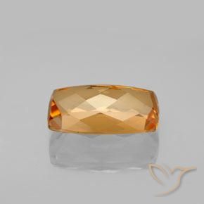 Topaze impériale Orange brun naturelle Coussin, 5.45 ct, VVS