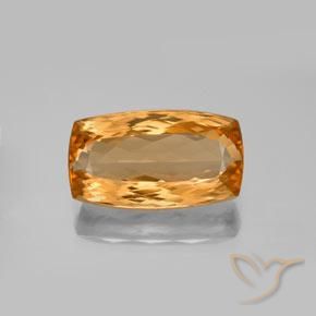 6.99ct Naturel Orange moyen Topaze Impériale, Coussin, VVS
