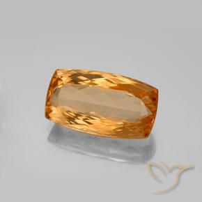 Topaze impériale Orange moyen naturelle Coussin, 6.99 ct, VVS
