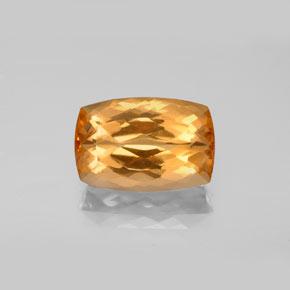 Topaze impériale Orange intense naturelle Coupe coussin, 4.63 ct, VVS