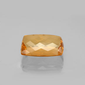 Topaze impériale orange naturelle coupe coussin, 5,91 ct, VVS
