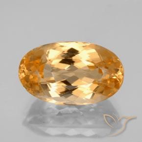 7.12ct Naturel Orange vif Topaze Impériale, ovale, VVS-VS