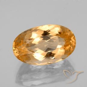 Topaze impériale Orange vif naturelle ovale, 7.12 ct, VVS-VS