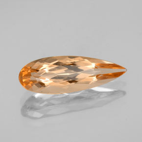 Topaze impériale Orange moyen naturelle En forme de poire, 2.48 ct, VVS-VS