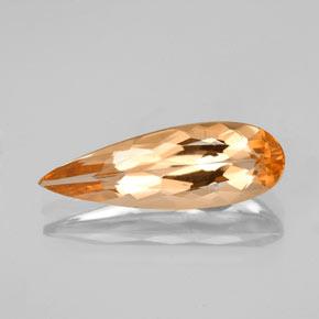 Topaze impériale Orange moyen naturelle En forme de poire, 2.25 ct, VS