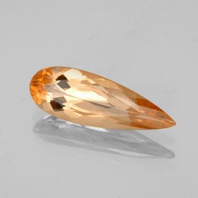 Topaze impériale Orange moyen naturelle En forme de poire, 2.25 ct, VS