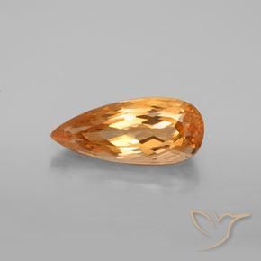 5.55ct Naturel Orange moyen Topaze Impériale, En forme de poire, VVS