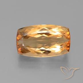 6.29ct Naturel Orange intense Topaze Impériale, Coussin, VVS