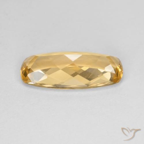 Topaze impériale Orange Doré naturelle Coussin, 3.96 ct, VVS