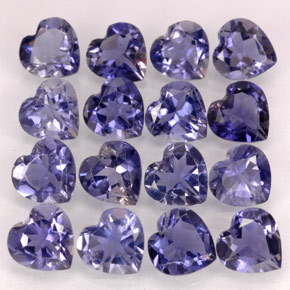 Achetez naturel ct bleue iolite gems, forme de coeur, en provenance madagascar chez gemselect. en stock, livraison internationale!