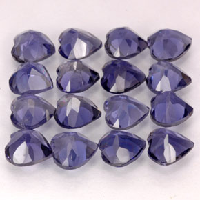 Achetez naturel ct bleue iolite gems, forme de coeur, en provenance madagascar chez gemselect. en stock, livraison internationale!