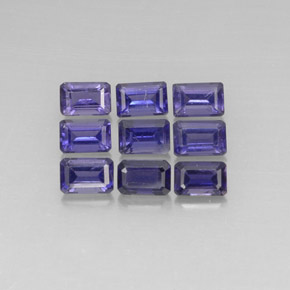 Achetez naturel ct Violet Bleu Iolite gems, Taille émeraude, En provenance Madagascar chez GemSelect. En stock, livraison internationale!