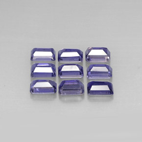 Achetez naturel ct bleue iolite gems, taille émeraude, en provenance madagascar chez gemselect. en stock, livraison internationale!