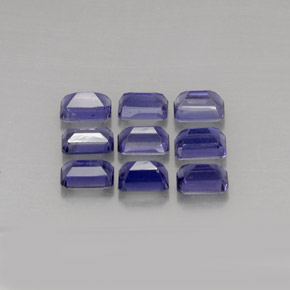 Achetez naturel ct violet iolite gems, taille émeraude, en provenance madagascar chez gemselect. en stock, livraison internationale!