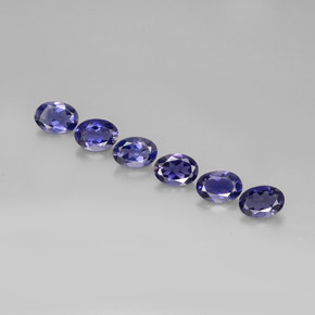 Achetez naturel ct Violet Bleu Iolite gems, Coupe ovale, En provenance Madagascar chez GemSelect. En stock, livraison internationale!