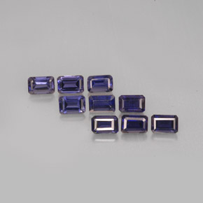 Achetez naturel ct bleue iolite gems, taille émeraude, en provenance madagascar chez gemselect. en stock, livraison internationale!