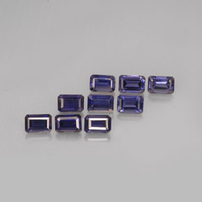 Achetez naturel ct bleue iolite gems, taille émeraude, en provenance madagascar chez gemselect. en stock, livraison internationale!