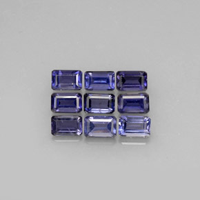 Achetez naturel ct bleue iolite gems, taille émeraude, en provenance madagascar chez gemselect. en stock, livraison internationale!