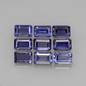 Achetez naturel ct bleue iolite gems, taille émeraude, en provenance madagascar chez gemselect. en stock, livraison internationale!