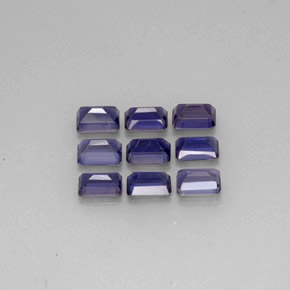 Achetez naturel ct bleue iolite gems, taille émeraude, en provenance madagascar chez gemselect. en stock, livraison internationale!