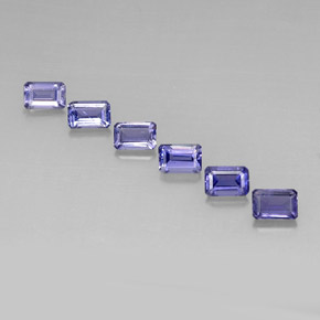 Achetez naturel ct bleue iolite gems, taille émeraude, en provenance madagascar chez gemselect. en stock, livraison internationale!