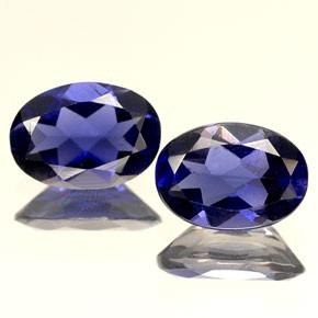 Achetez naturel ct Violet Bleu Iolite gems, Coupe ovale, En provenance Madagascar chez GemSelect. En stock, livraison internationale!
